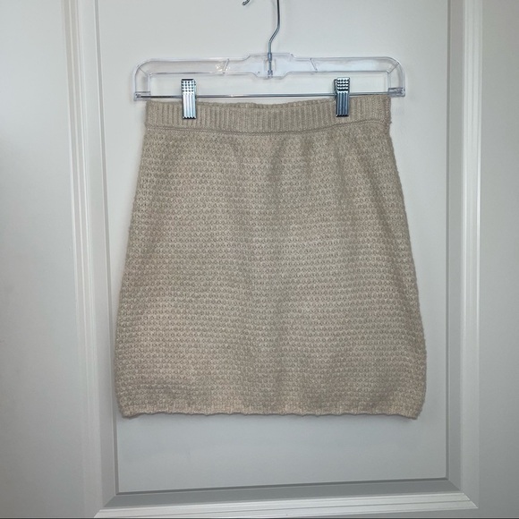 Free People Mae Sweater Mini Skirt Au Lait Sz XS - Picture 15 of 16